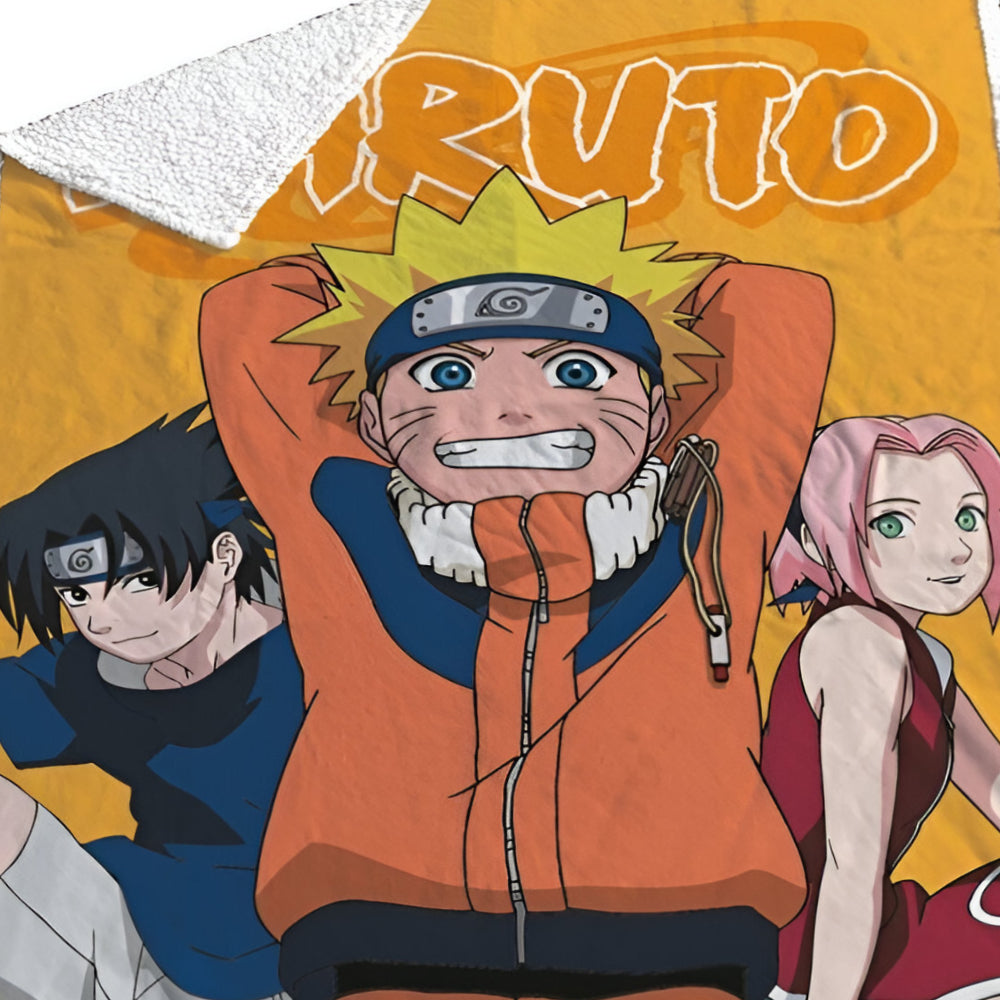 Anime Naruto Shippuden Coral Decke warme Kuscheldecke 120x150 cm