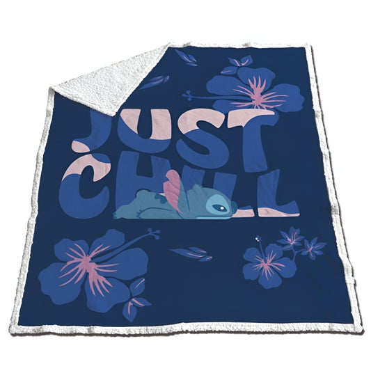 Disney Lilo und Stitch Coral Decke warme Kuscheldecke 130x170 cm