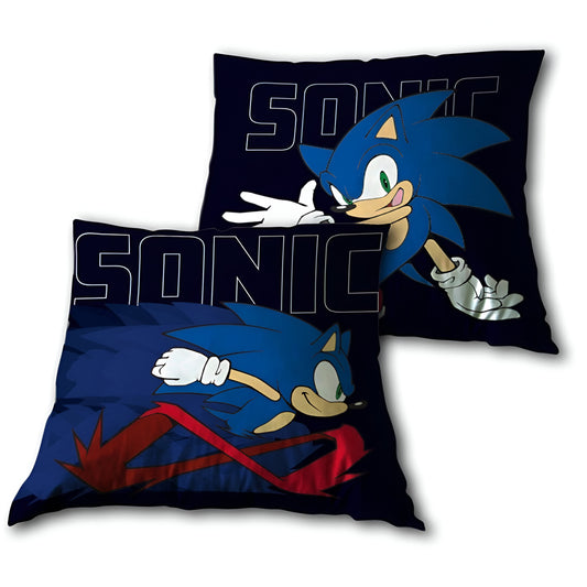 Sonic the Hedgehog Velours Kissen Dekokissen Cushion 40x40 cm