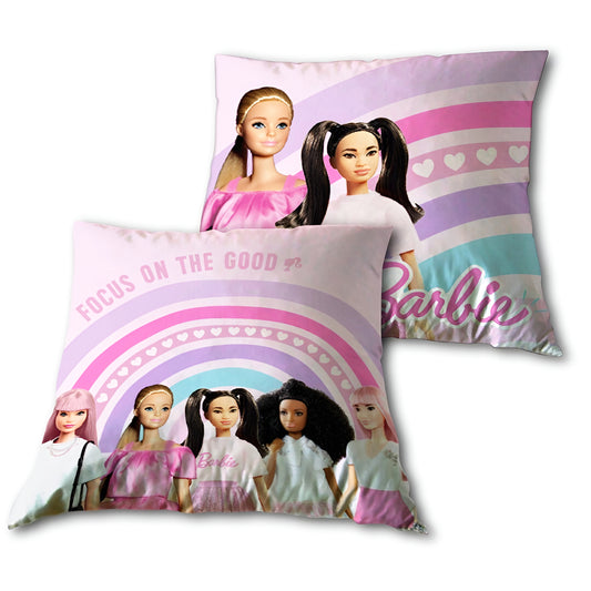 Barbie Mädchen Velours Kissen Dekokissen Cushion 40x40 cm