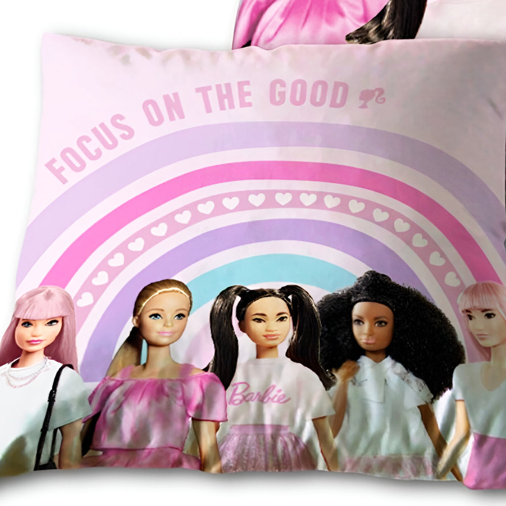 Barbie Mädchen Velours Kissen Dekokissen Cushion 40x40 cm