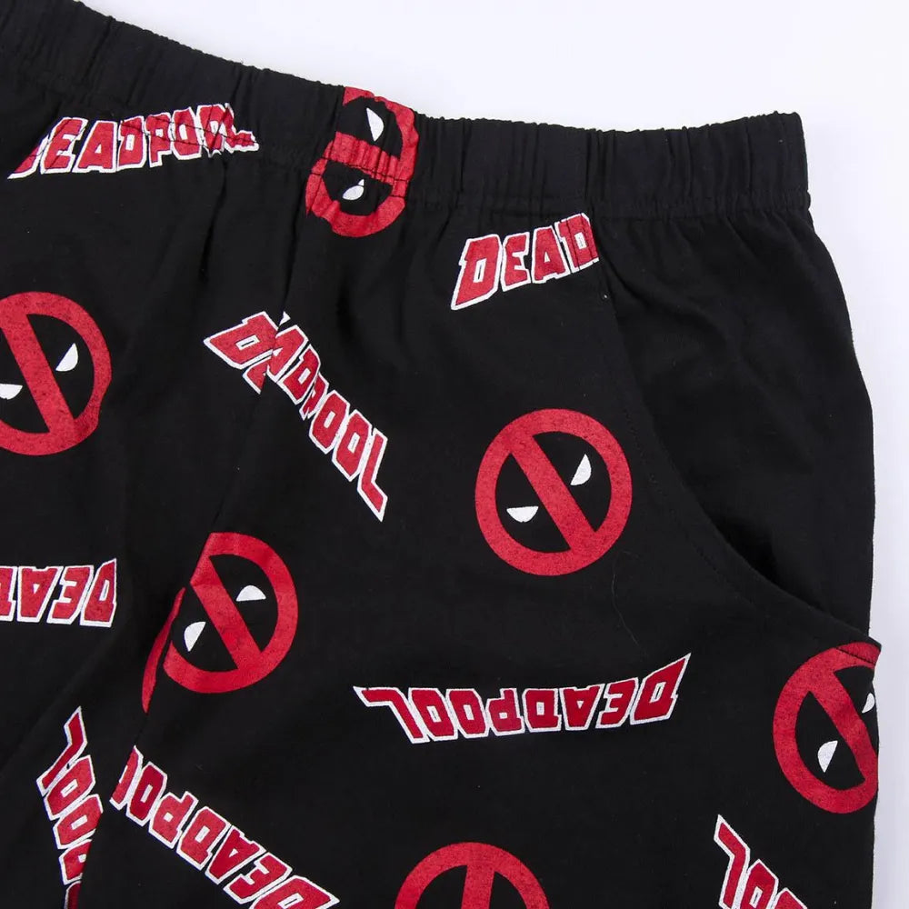 Marvel Deadpool Herren kurzarm Schlafanzug Pyjama Nachtwäsche - WS-Trend.de S - XXL Baumwolle