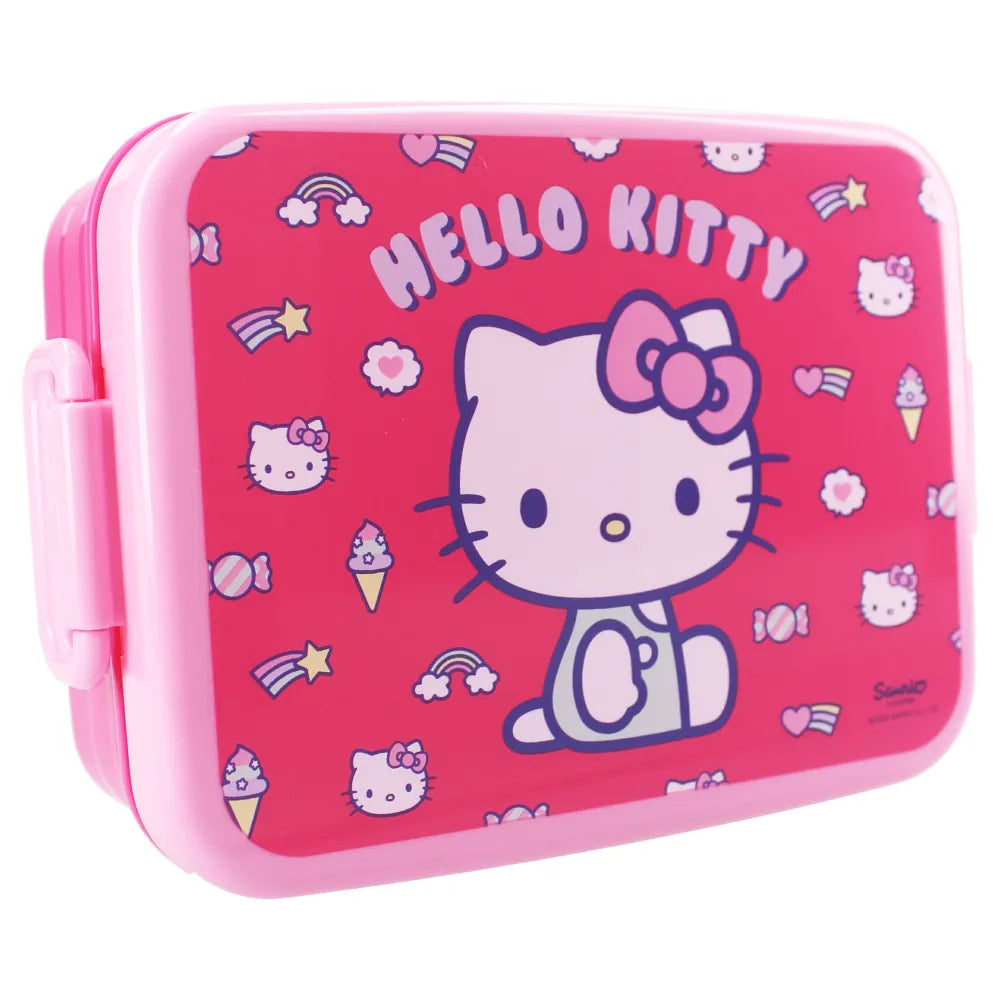 Hello Kitty 2 tlg. Kinder Lunch Set Brotdose XL Alu Trinkflasche 500 ml - WS-Trend.de