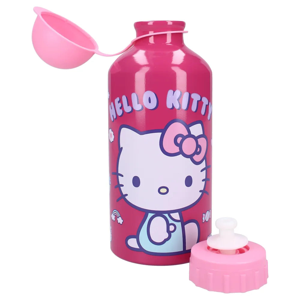 Hello Kitty 2 tlg. Kinder Lunch Set Brotdose XL Alu Trinkflasche 500 ml - WS-Trend.de