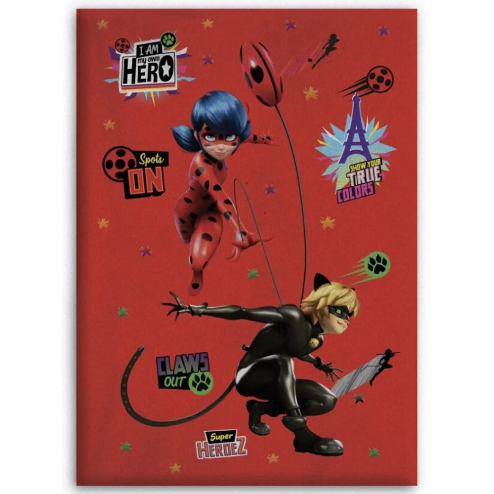 Miraculous Ladybug Cat Noir Kinder Fleecedecke leichte Kuscheldecke 100x140 cm - WS-Trend.de