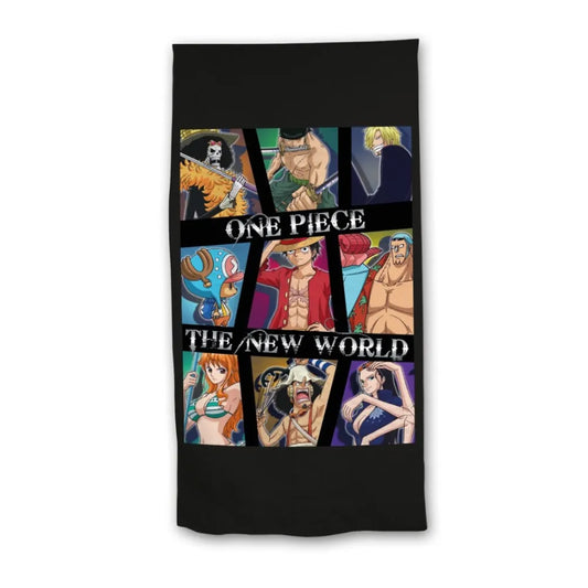 One Piece Monkey D Ruffy and Crew Mikrofaser Strandtuch Badetuch XL 70x140 - WS-Trend.de