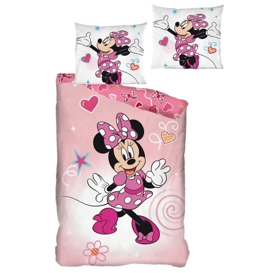 Disney Minnie Maus Flanell Kinder Bettwäsche Set 135-140x200 65x65 Baumwolle - WS-Trend.de