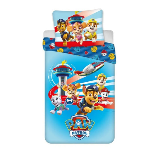 Paw Patrol Chase Rubble Marshall Kinder Bettwäsche Set 135/140x200 65x65 - WS-Trend.de