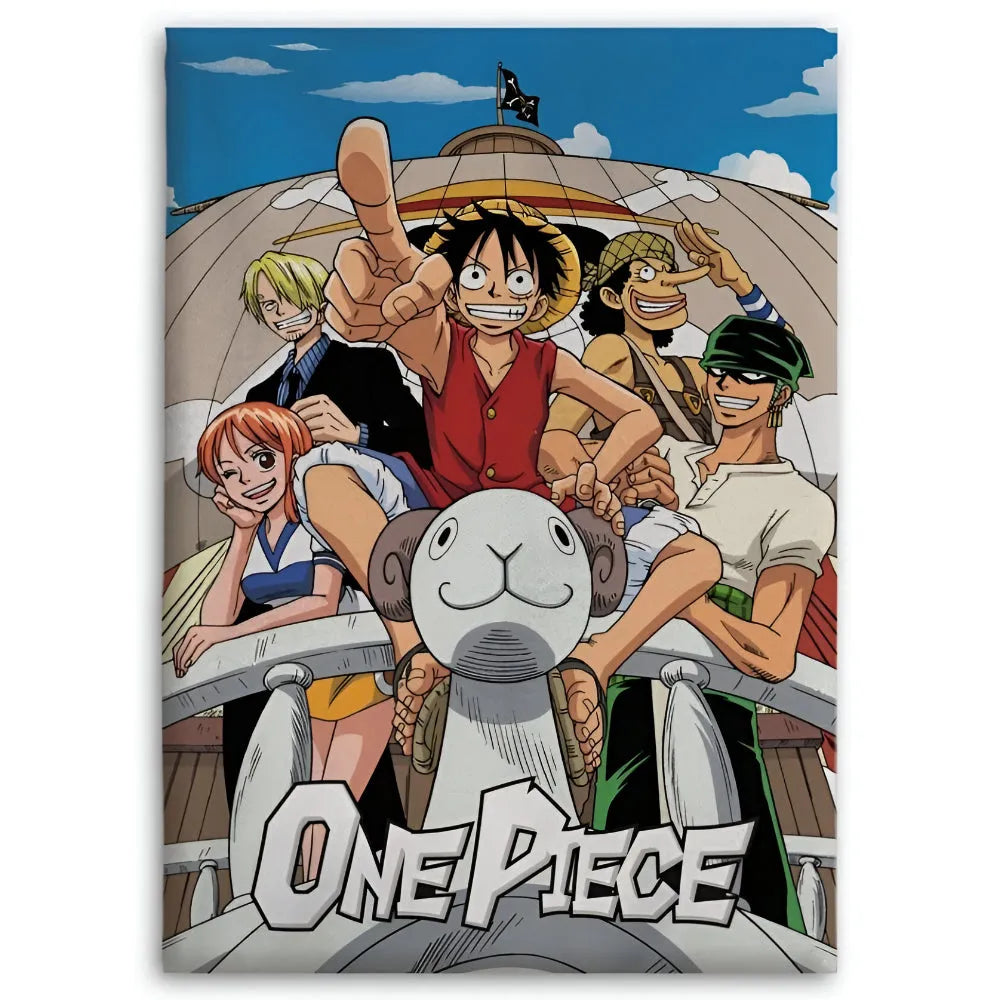 One Piece Anime Ruffy Flanell Wohndecke warme Kuscheldecke 110x150 cm - WS-Trend.de