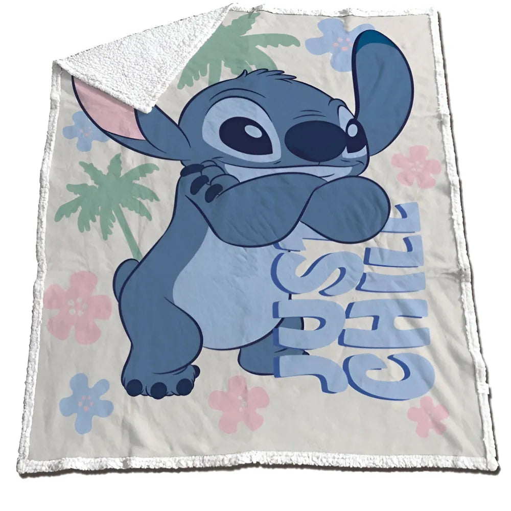 Disney Lilo und Stitch Coral Decke warme Kuscheldecke 130x170 cm - WS-Trend.de