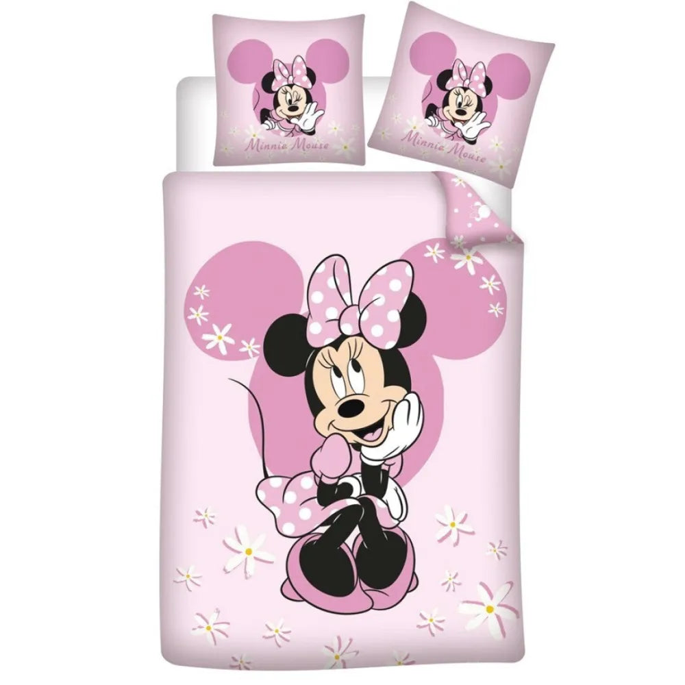 Disney Minnie Maus Kinder Bettwäsche 2tlg. Set 135-140x200 65x65 cm - WS-Trend.de