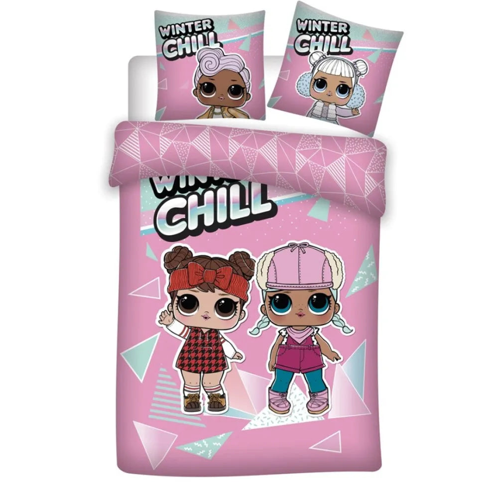 LOL Surprise Winter Chill Kinder Bettwäsche Set 135/140x200 65x65 Baumwolle - WS-Trend.de 100%