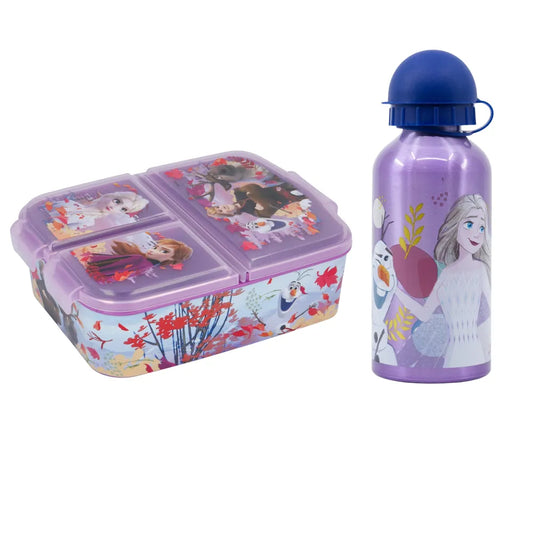 Disney Die Eiskönigin Anna Elsa 2 tlg Kinder Lunch Set Brotdose Alu-Trinkflasche - WS-Trend.de