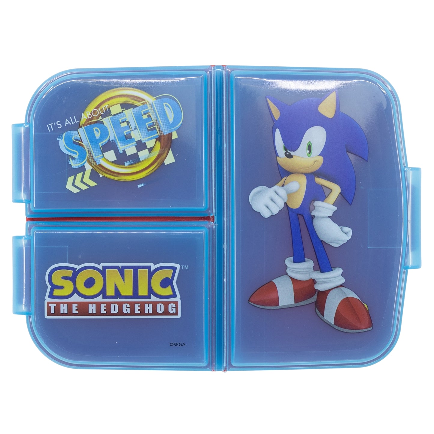 Sonic the Hedgehog 2 tlg. Lunch Set Brotdose mit 3 Kammern XL Alu-Trinkflasche