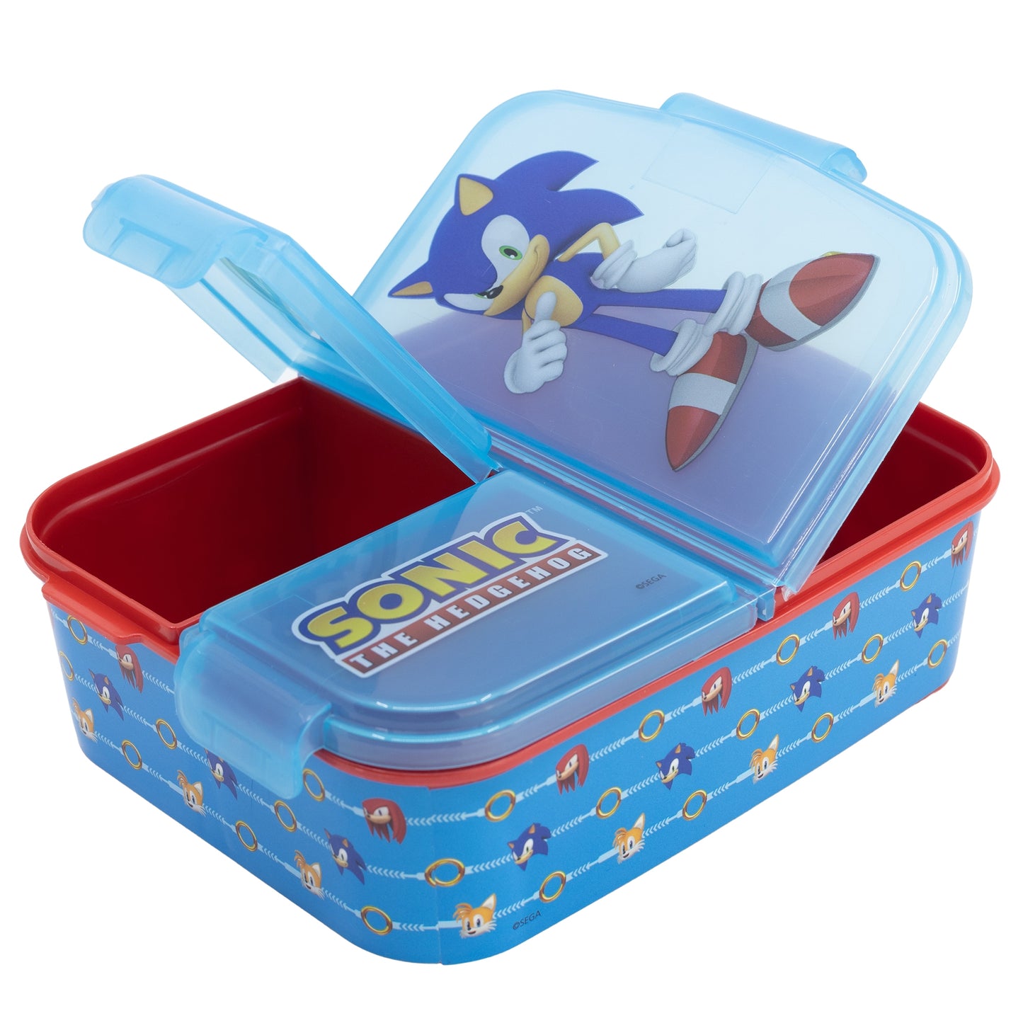 Sonic the Hedgehog 2 tlg. Lunch Set Brotdose mit 3 Kammern XL Alu-Trinkflasche