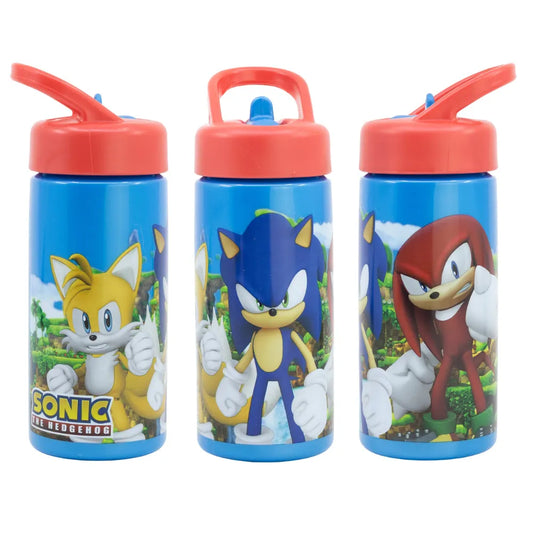 Sonic The Hedgedog Sportflasche Wasserflasche Trinkflasche Flasche 410 ml - WS-Trend.de