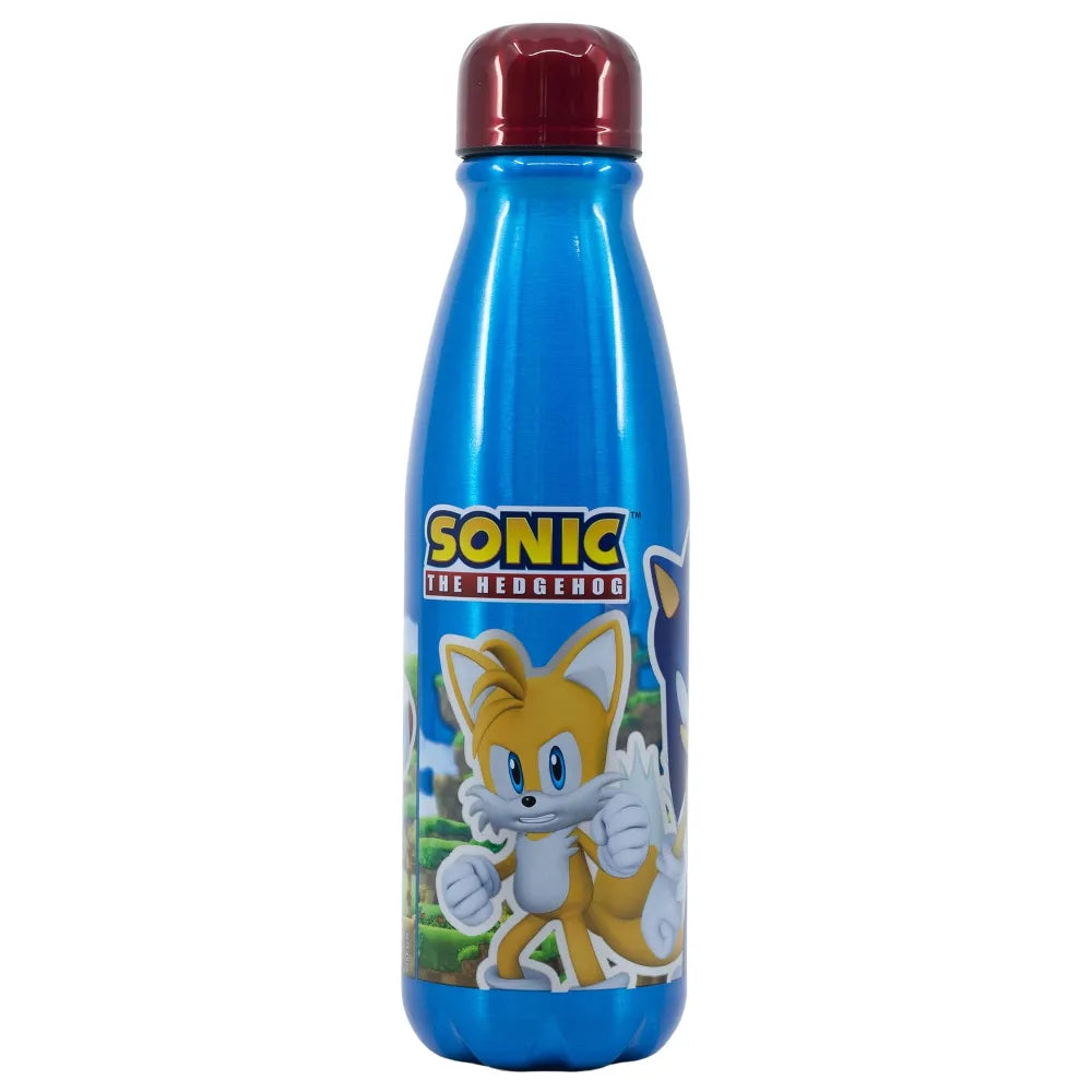 Sonic The Hedgedog ALU Sportflasche Wasserflasche Trinkflasche Flasche 600 ml - WS-Trend.de