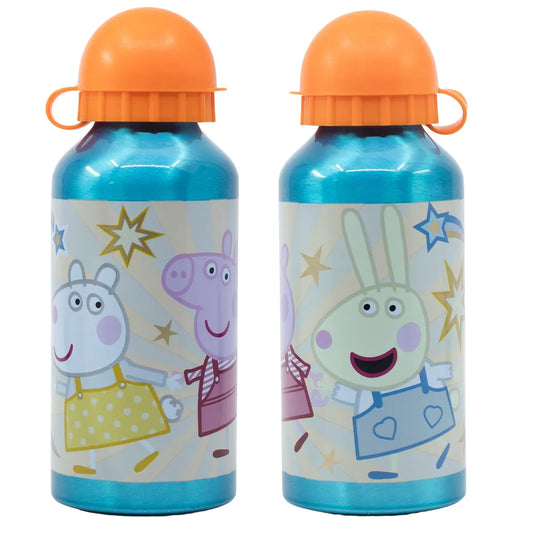 Peppa Pig Wutz Aluminium Sportflasche Wasserflasche Trinkflasche Flasche 400 ml - WS-Trend.de