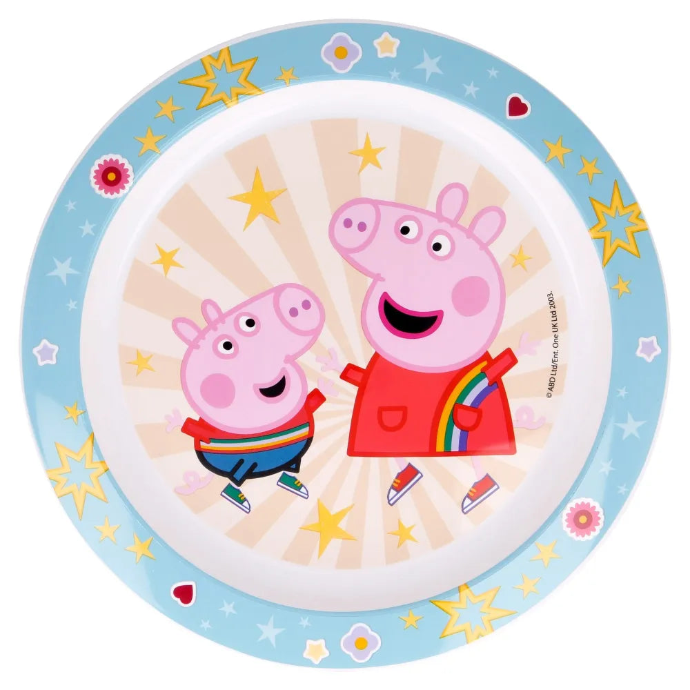 Peppa Wutz Kinder Geschirr-Set 5 teilig Becher Teller Schüssel Besteck - WS-Trend.de