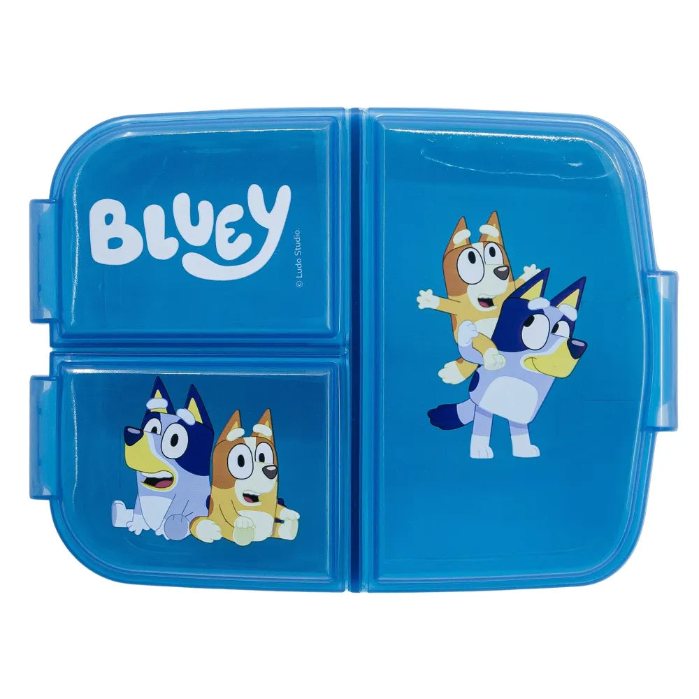 Bluey Bingo Kinder 2 teiliges Set Brotdose mit 3 Kammern Trinkflasche - WS-Trend.de