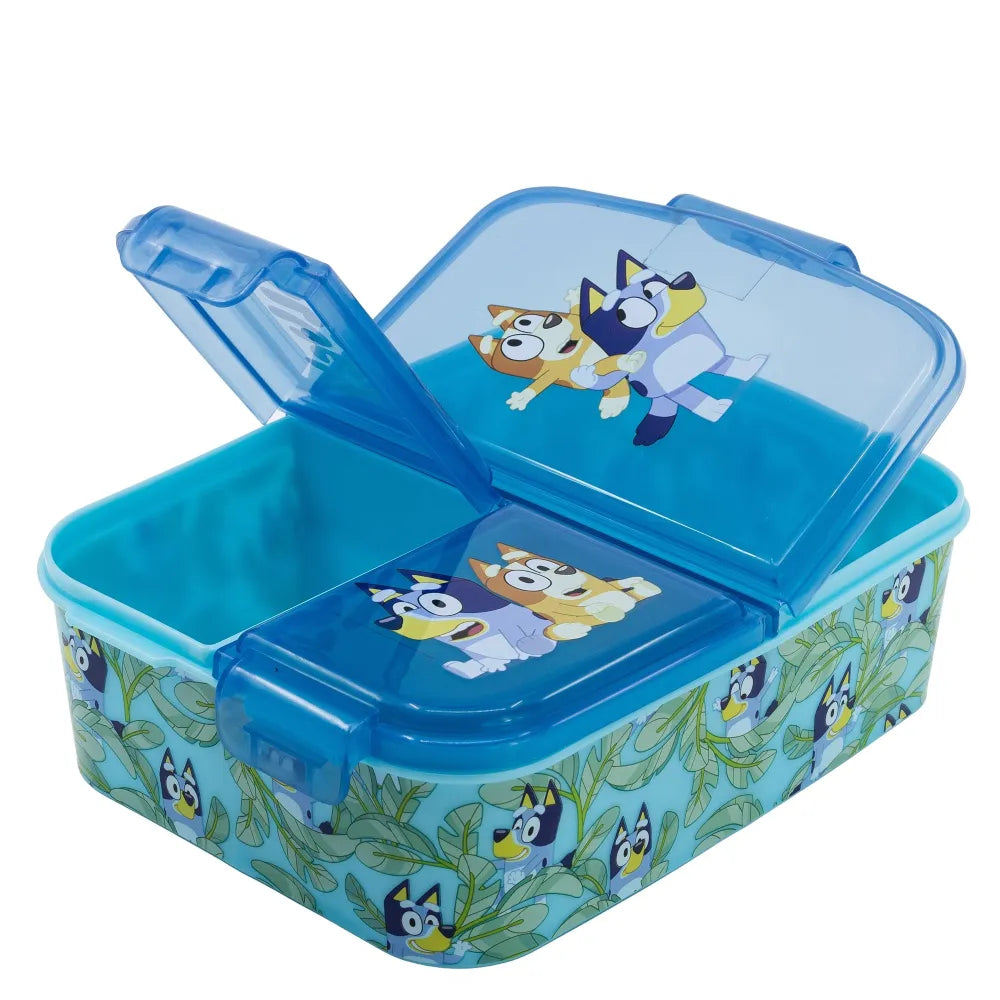 Bluey Bingo Kinder 2 teiliges Set Brotdose mit 3 Kammern Trinkflasche - WS-Trend.de