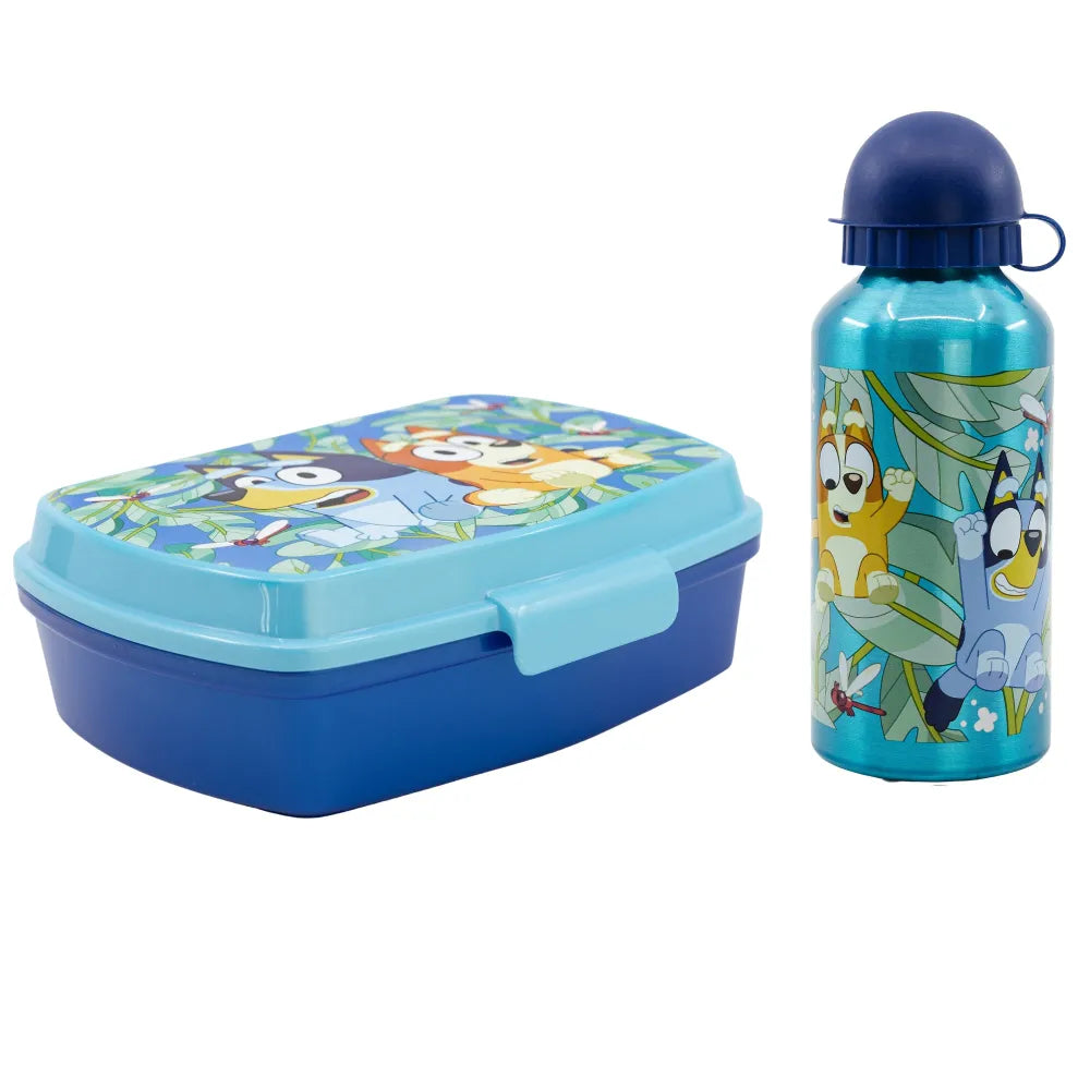 Disney Bluey Bingo Kinder 2 teiliges Set Brotdose plus Aluminium Trinkflasche - WS-Trend.de