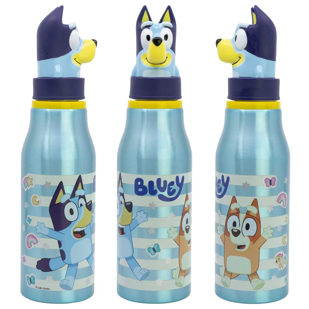 Bluey Bingo 3D Kopf Kinder Aluminium Wasserflasche Trinkflasche Flasche 690 ml - WS-Trend.de