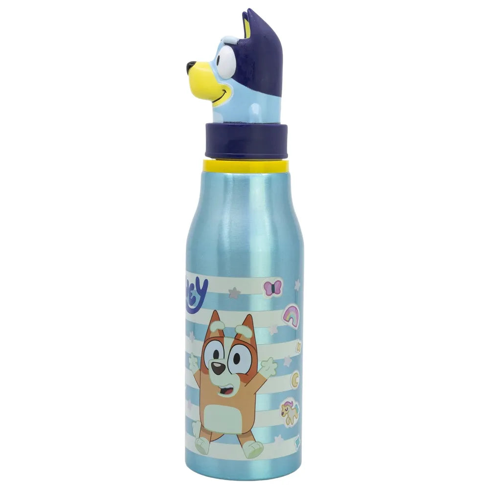 Bluey Bingo 3D Kopf Kinder Aluminium Wasserflasche Trinkflasche Flasche 690 ml - WS-Trend.de