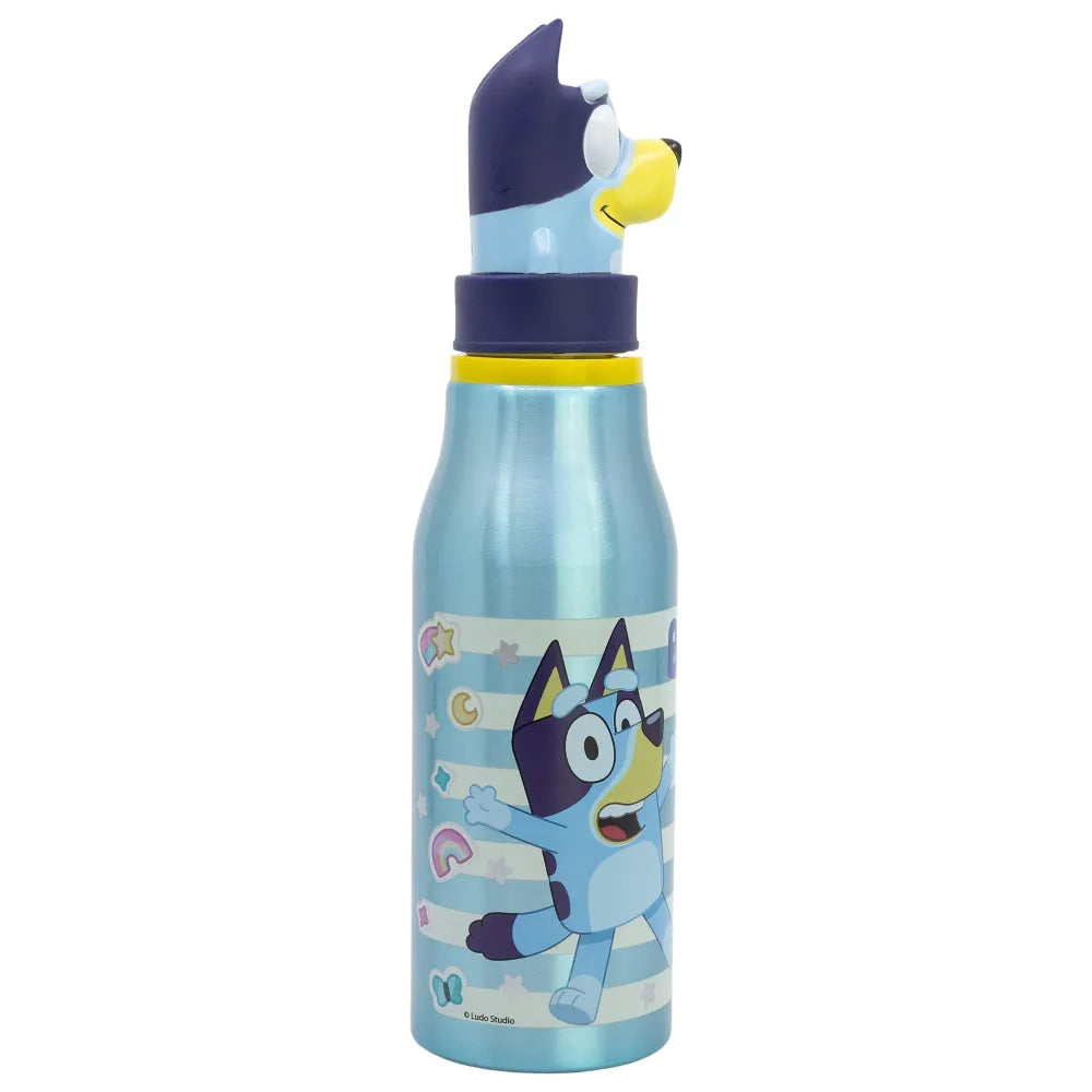 Bluey Bingo 3D Kopf Kinder Aluminium Wasserflasche Trinkflasche Flasche 690 ml - WS-Trend.de