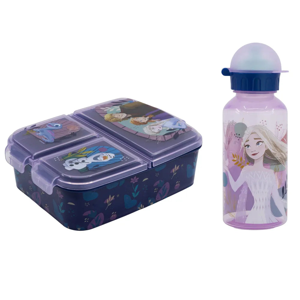 Disney Die Eiskönigin Anna Elsa 2 tlg Kinder Set Brotdose Trinkflasche 370 ml - WS-Trend.de