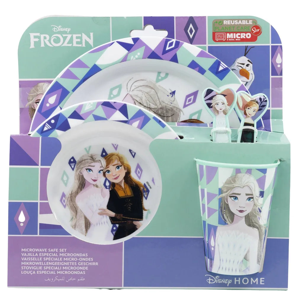 Disney Die Eiskönigin Elsa Kinder Geschirr-Set 5 teilig Becher Teller Schüssel - WS-Trend.de