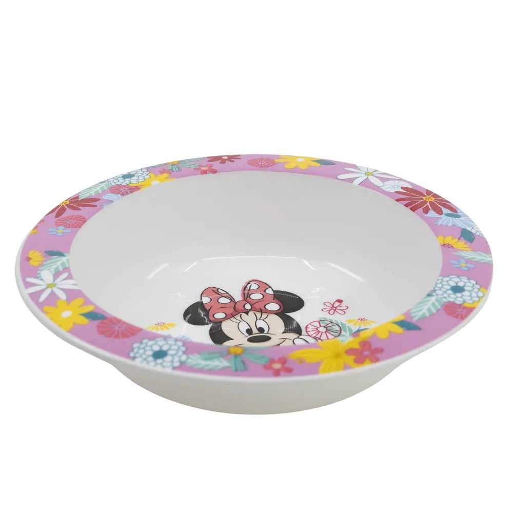 Disney Minnie Mouse Kinder Geschirr-Set 3 teilig Becher (350ml) Teller Schüssel - WS-Trend.de