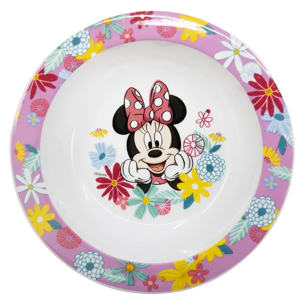 Disney Minnie Mouse Kinder Geschirr-Set 3 teilig Becher (350ml) Teller Schüssel - WS-Trend.de