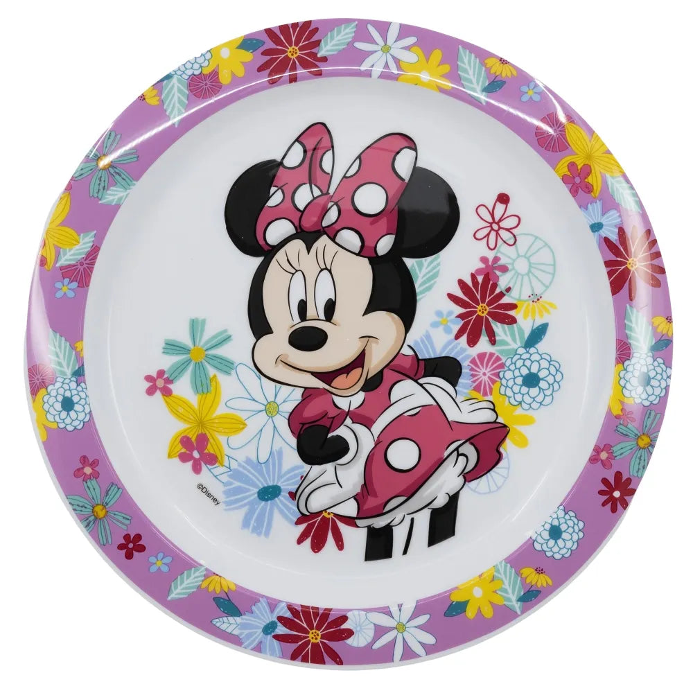 Disney Minnie Mouse Kinder Geschirr-Set 3 teilig Becher (350ml) Teller Schüssel - WS-Trend.de