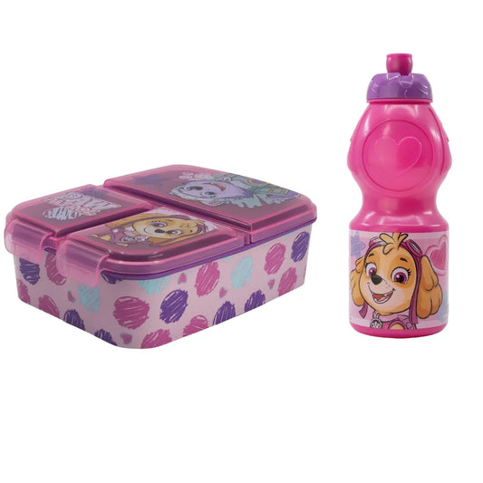 Paw Patrol Skye Everest 2 teiliges Kinder Set Brotdose Trinkflasche - WS-Trend.de