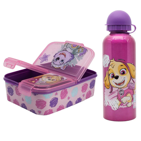 Paw Patrol Skye Everest 2 tlgs Kinder Set Brotdose XL Alu-Trinkflasche 530 ml - WS-Trend.de