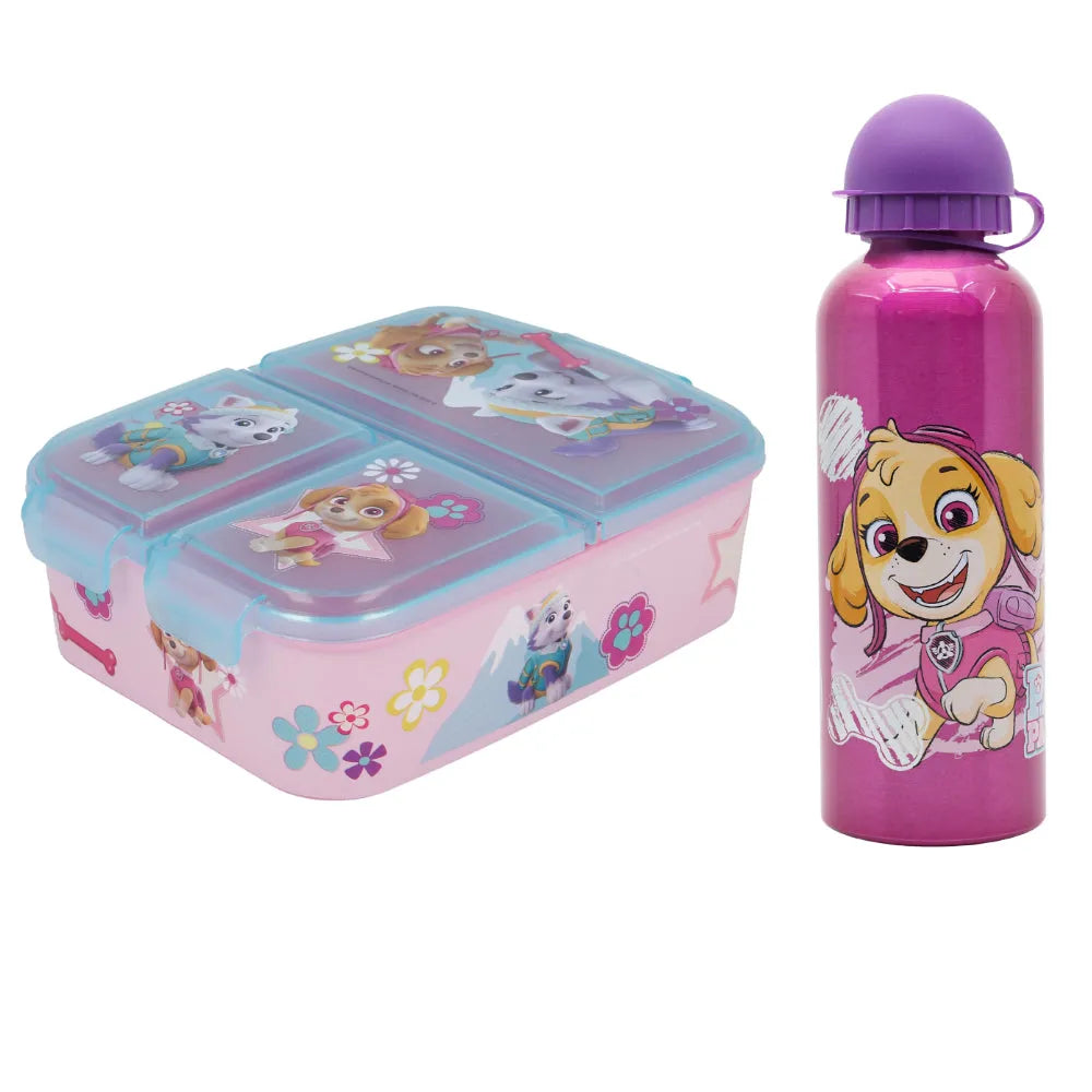 Paw Patrol Skye Everest 2 tlgs Kinder Set Brotdose XL Alu-Trinkflasche 530 ml - WS-Trend.de