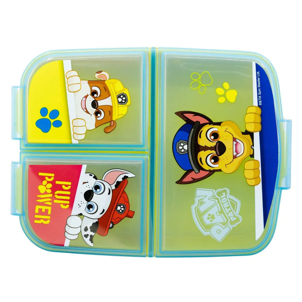 Paw Patrol Chase Marshall 4 tlg Kinder Set Brotdose Trinkflasche Besteck - WS-Trend.de