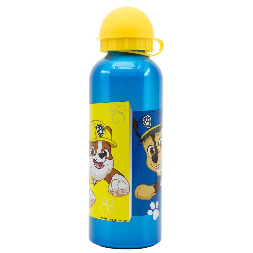 Paw Patrol Chase Marshall 4 tlg Kinder Set Brotdose Alu-Trinkflasche Besteck - WS-Trend.de