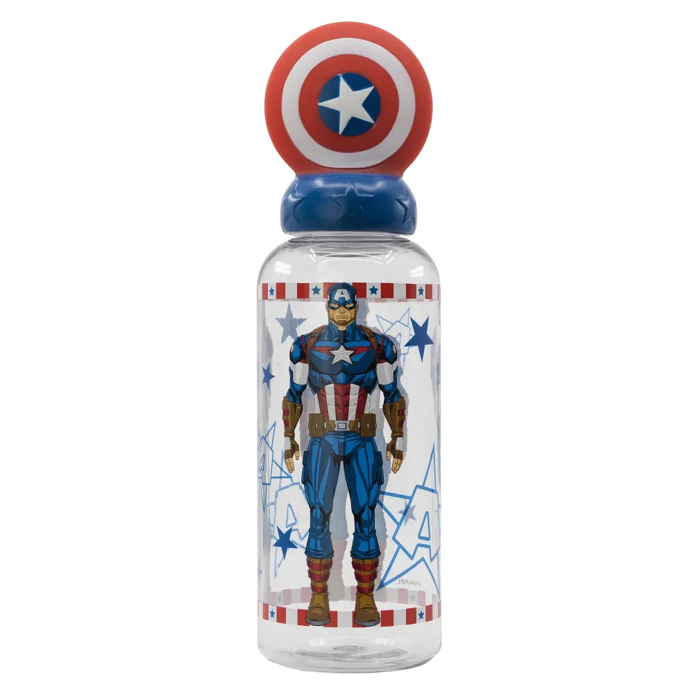 Marvel Avengers Captain America 3D Kopf Wasserflasche Trinkflasche Flasche 560 ml - WS-Trend.de