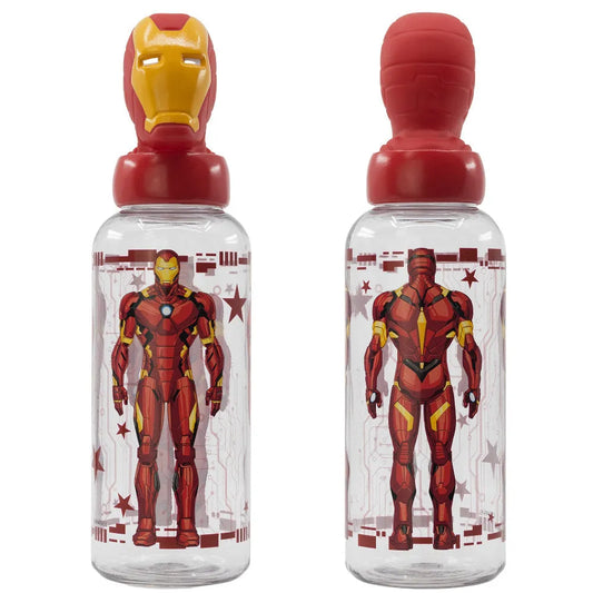 Marvel Avengers Iron Man 3D Kopf Wasserflasche Trinkflasche Flasche 560 ml - WS-Trend.de