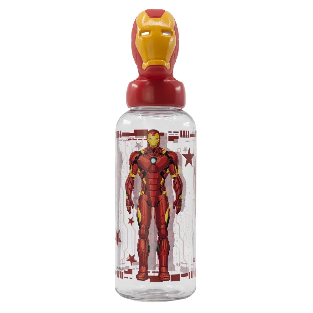 Marvel Avengers Iron Man 3D Kopf Wasserflasche Trinkflasche Flasche 560 ml - WS-Trend.de