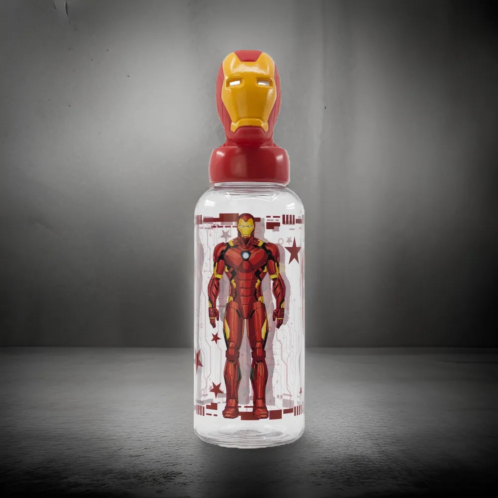 Marvel Avengers Iron Man 3D Kopf Wasserflasche Trinkflasche Flasche 560 ml - WS-Trend.de