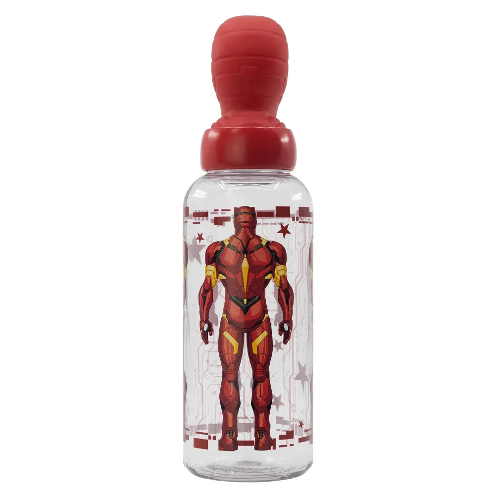 Marvel Avengers Iron Man 3D Kopf Wasserflasche Trinkflasche Flasche 560 ml - WS-Trend.de