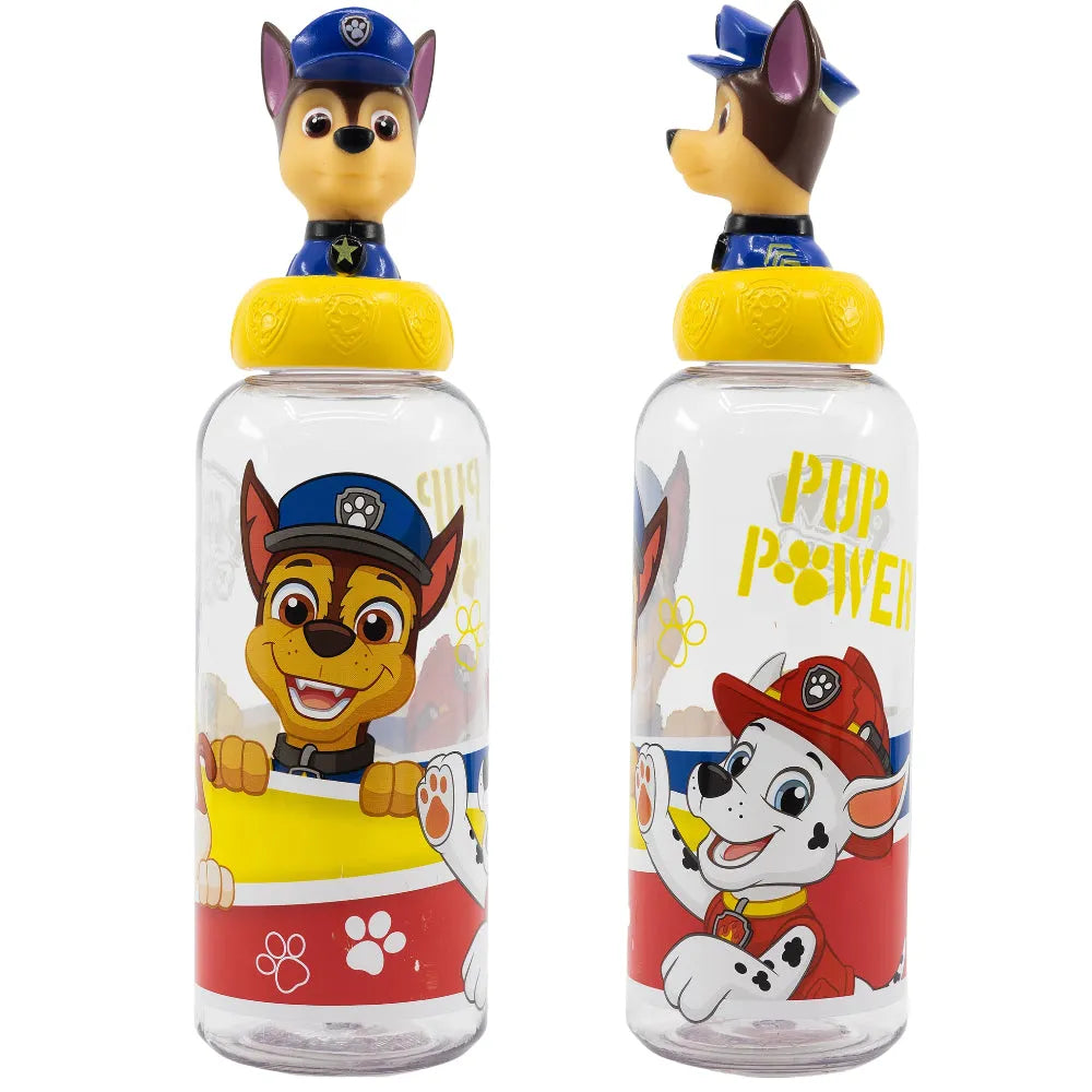 Paw Patrol Chase 3D Figur Deckel Wasserflasche Trinkflasche Flasche 560 ml - WS-Trend.de