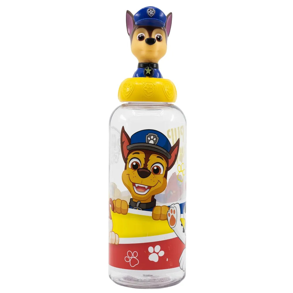 Paw Patrol Chase 3D Figur Deckel Wasserflasche Trinkflasche Flasche 560 ml - WS-Trend.de