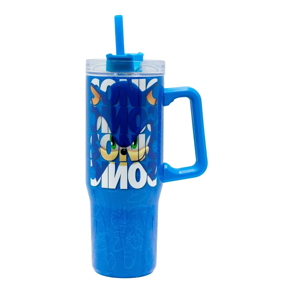 Sonic the Hedgehog Edelstahl XL Iso Kaffeebecher Thermobecher To-Go 940 ml - WS-Trend.de