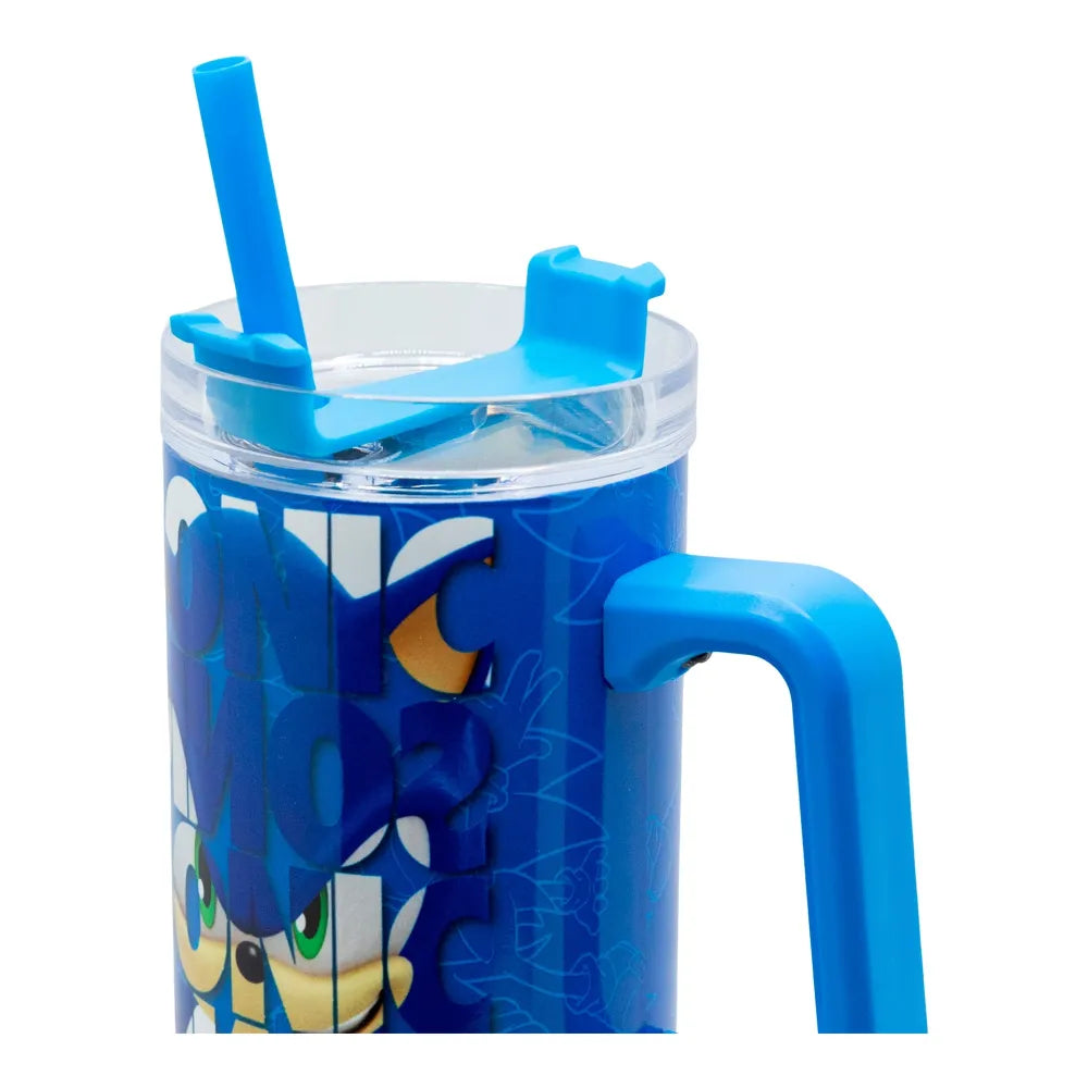 Sonic the Hedgehog Edelstahl XL Iso Kaffeebecher Thermobecher To-Go 940 ml - WS-Trend.de