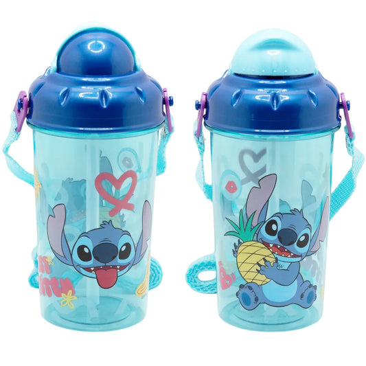 Disney Lilo und Stitch Angel Kinder Trinkflasche Flasche mit Halm 465 ml - WS-Trend.de