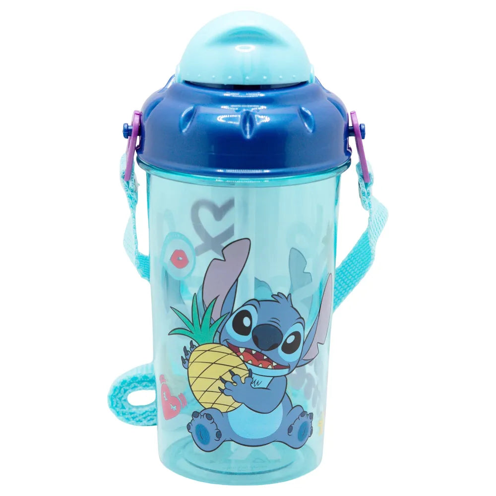 Disney Lilo und Stitch Angel Kinder Trinkflasche Flasche mit Halm 465 ml - WS-Trend.de